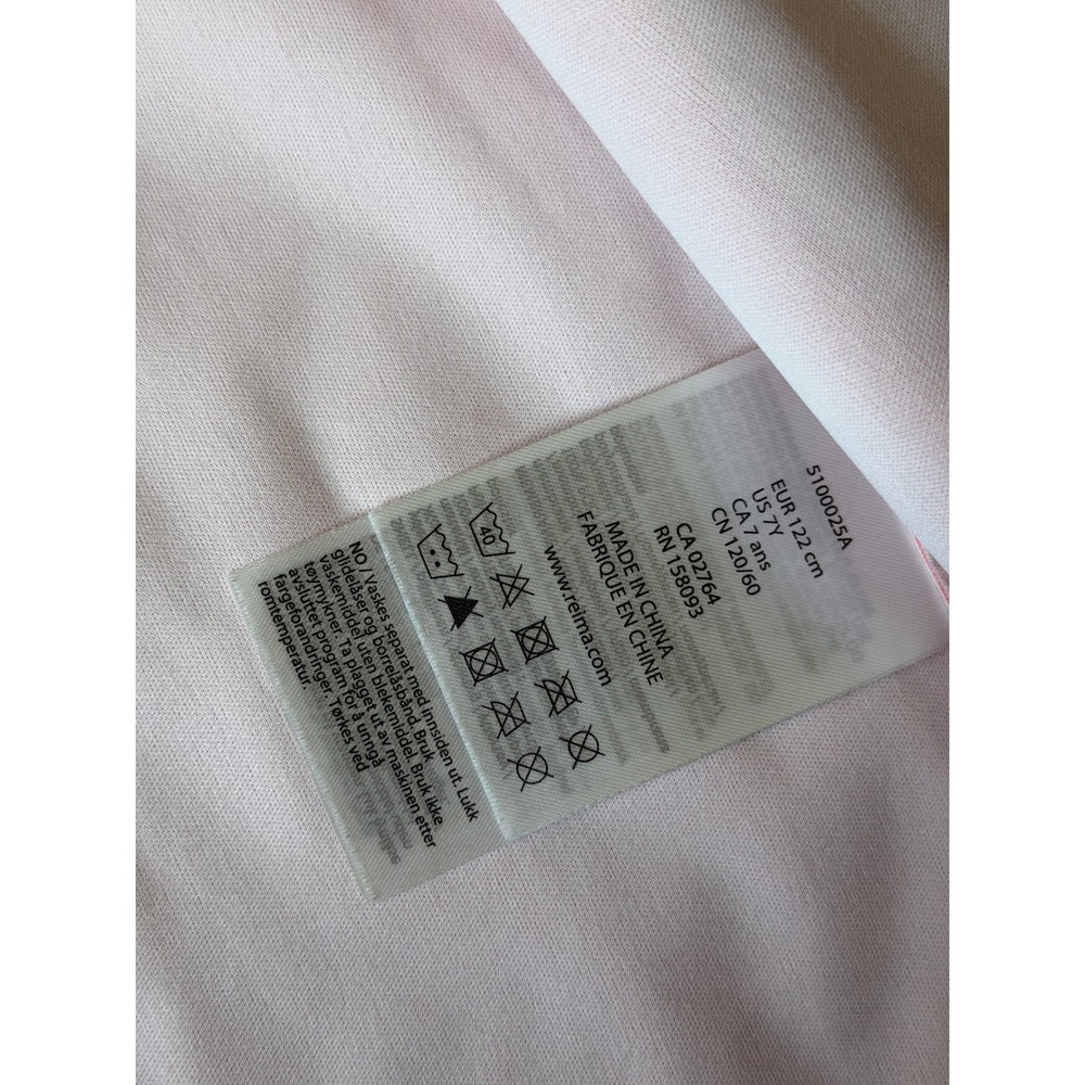 Reima Girls Rain Jacket Coat Floral Hooded Reflective Pink Size 7 - Picture 4 of 8